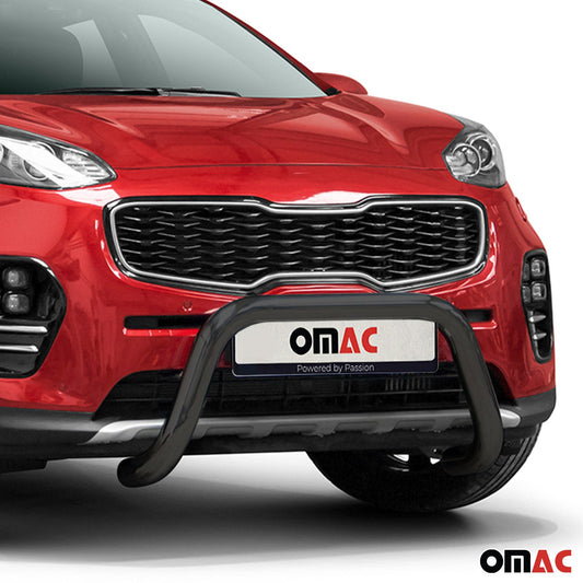 Bară de protecție față pentru Kia Sportage 2015-2018 cu ABE (omologare de tip germană) Negru oțel
