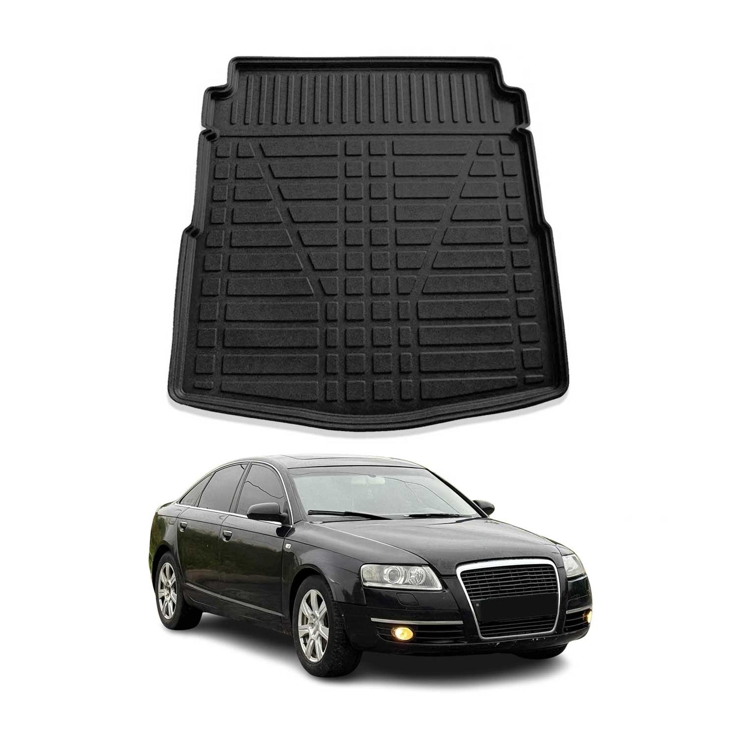Protecție portbagaj/căptușeală pentru Audi A6 Sedan 4F 2004-2011, fabricată din cauciuc TPE