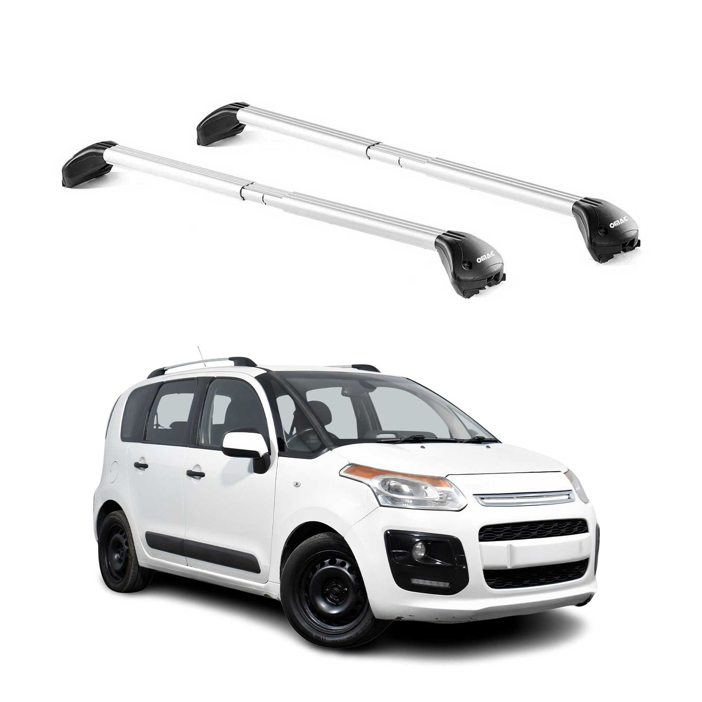 Dachträger Grundtäger für Citroen C3 Picasso 2008-2017 5tür 100kg Alu ABE Silber