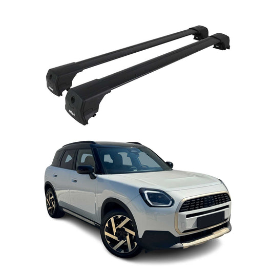 Portbagaj de plafon pentru Mini Countryman U25 2024-2025 75kg Alu Negru 2 buc