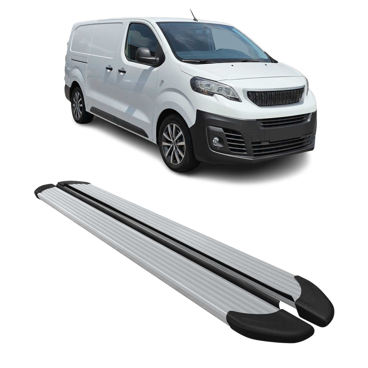 Schweller Trittbretter Schweller für Peugeot Expert Traveller 2017-25 L2 L3 Alu