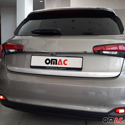 Bandă decorativă portbagaj, bandă decorativă spate pentru Fiat Tipo 2015-2025 station wagon, oțel inoxidabil cromat