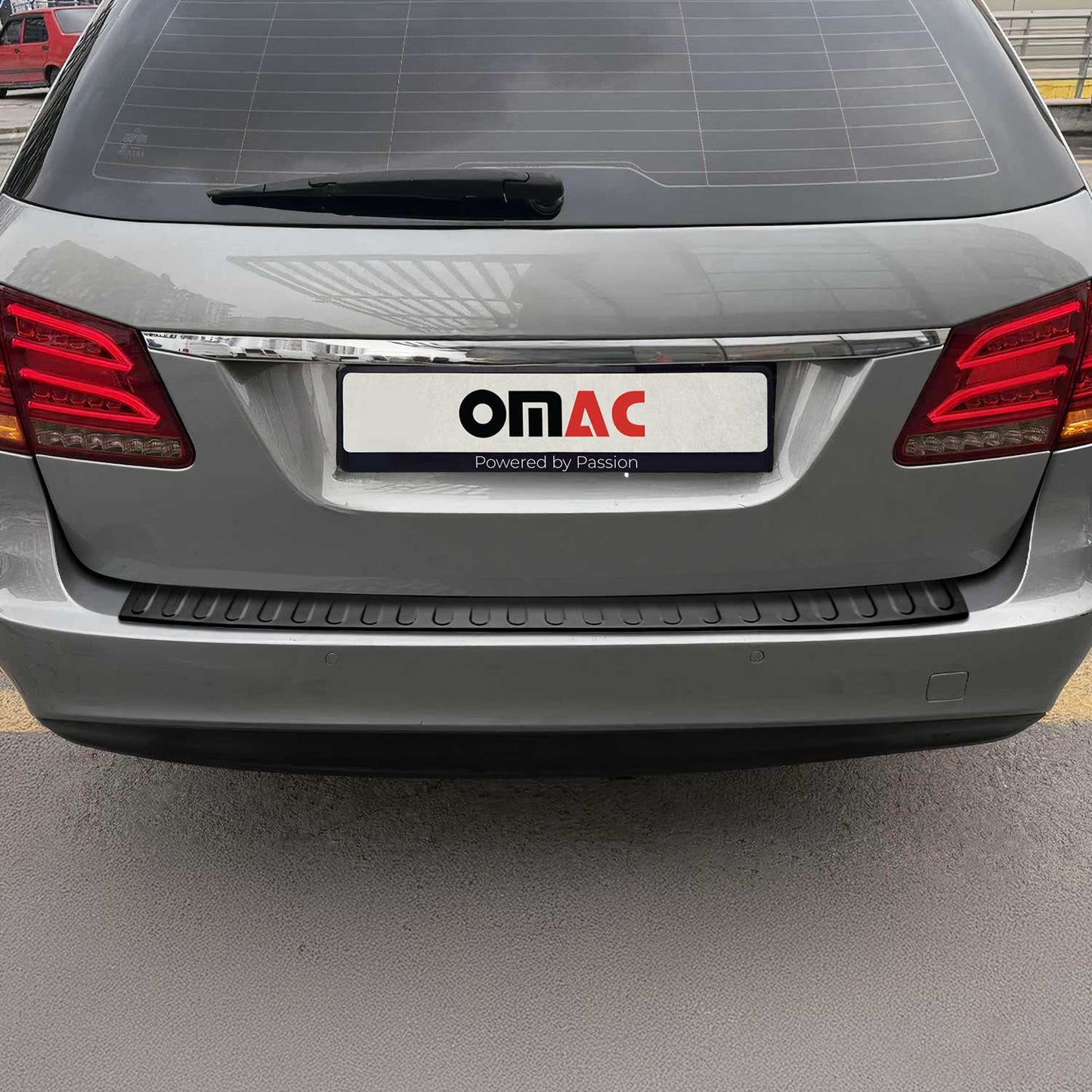 Ladekantenschutz Stoßstange für Mercedes E Klasse S212 2010-13 Gebürstet Dunkel