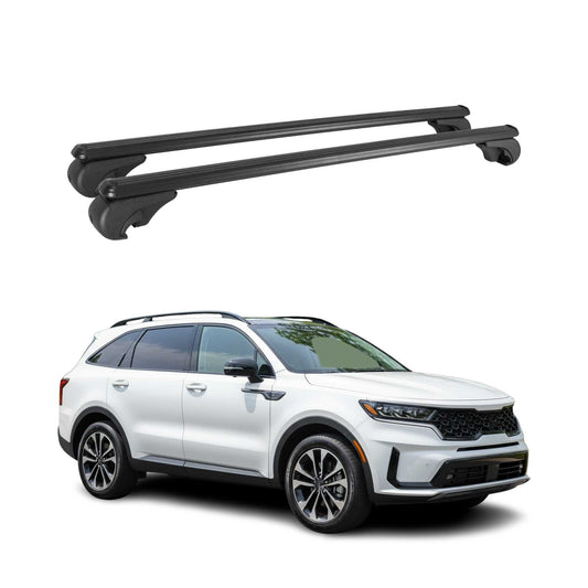 Dachträger für Kia Sorento MQ4 2020-2025 Gepäckträger Grundträger Alu Schwarz 2x