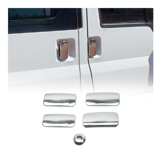 Türgriffe Blenden Türgriff für Ford Transit 2000-2014 Doppeltür 4Tür Chrom 5x