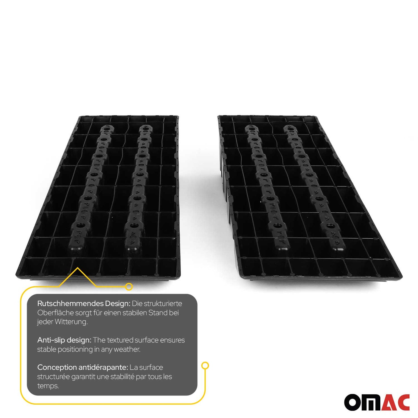 Auffahrrampen Set KFZ-Rampen bis 3.5 Tonnen Tragkraft Rutschfeste Auto Rampe