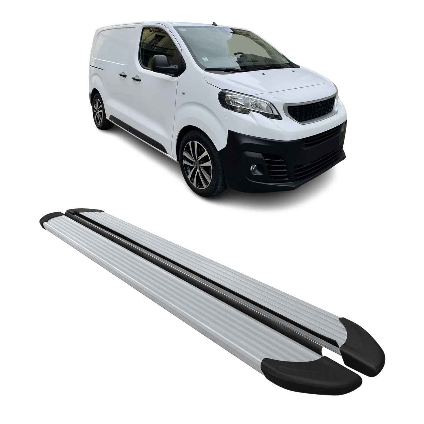 Trittbretter Seitenschweller für Peugeot Expert Traveller 2017-2025 Kurzer Alu