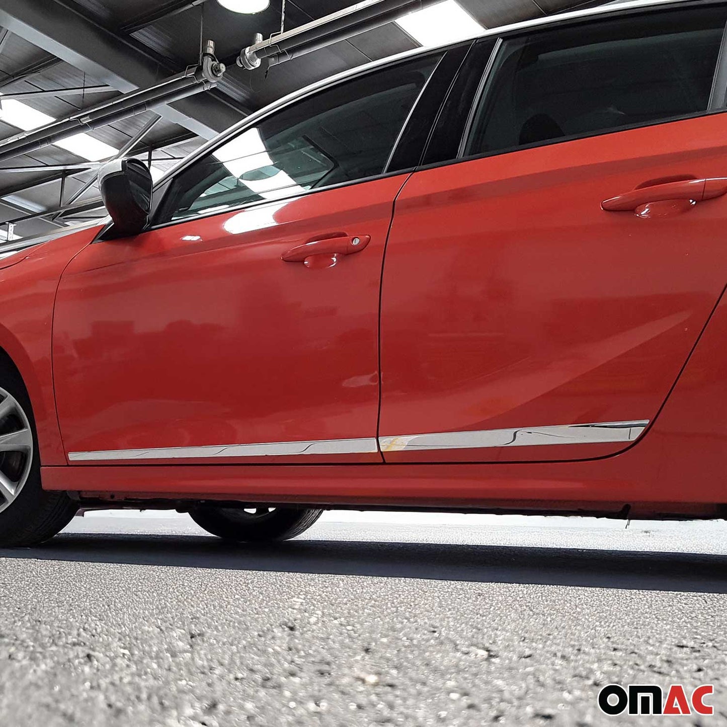 Seitentürleiste Türleisten Türschutzleiste für Opel Corsa F 2019-2025 Chrom 4x