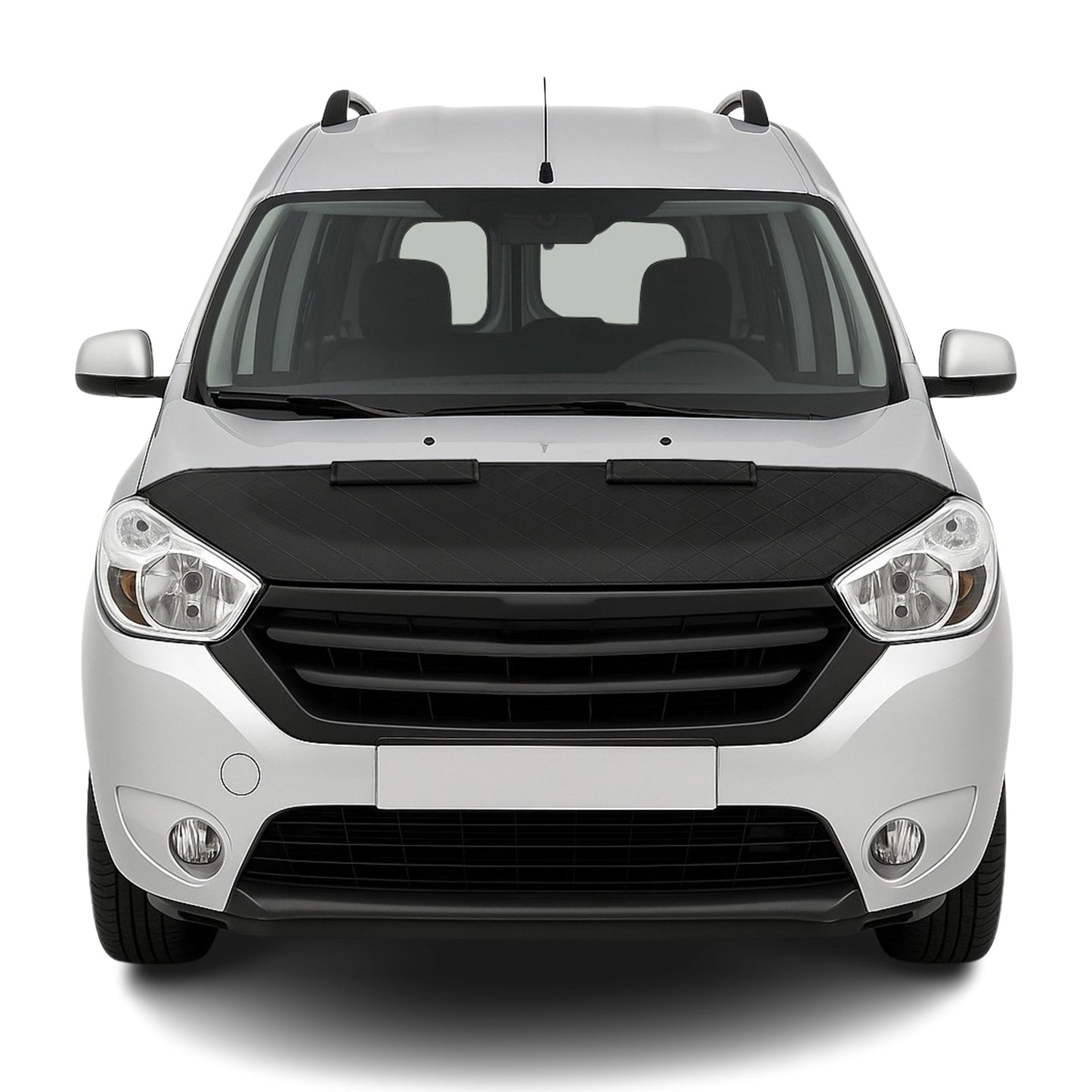 Schwarz Halb Haubenbra Steinschlagschutz Bonnet Bra für Dacia Dokker 2012-2021