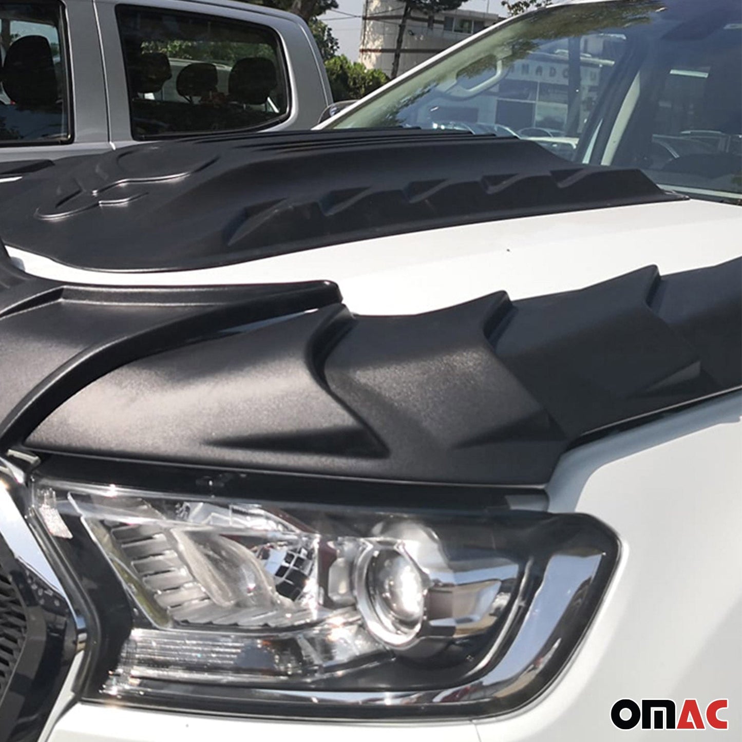 Motorhaube Deflektor Insekten Steinschlagschutz für Ford Ranger 2015-2019 3tlg