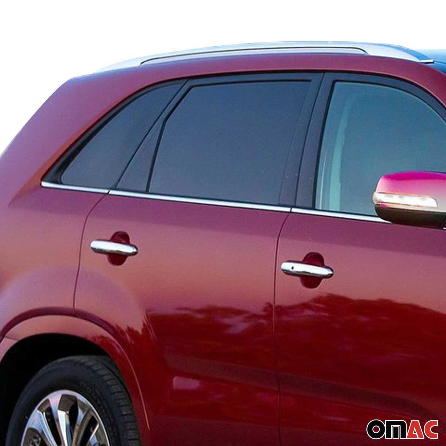 Fensterleisten Zierleisten für Kia Sorento 2010-2012 Edelstahl Chrome 4 tlg