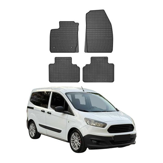 2014-2023 Ford Courier Fußmatten Gummi Schwarz 4 tlg