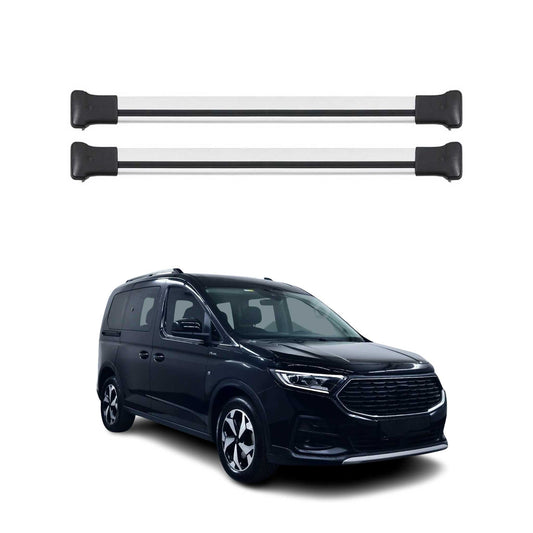 Dachträger Grundtäger für Ford Tourneo Connect 2021-2025 75kg Alu Grau 2 tlg