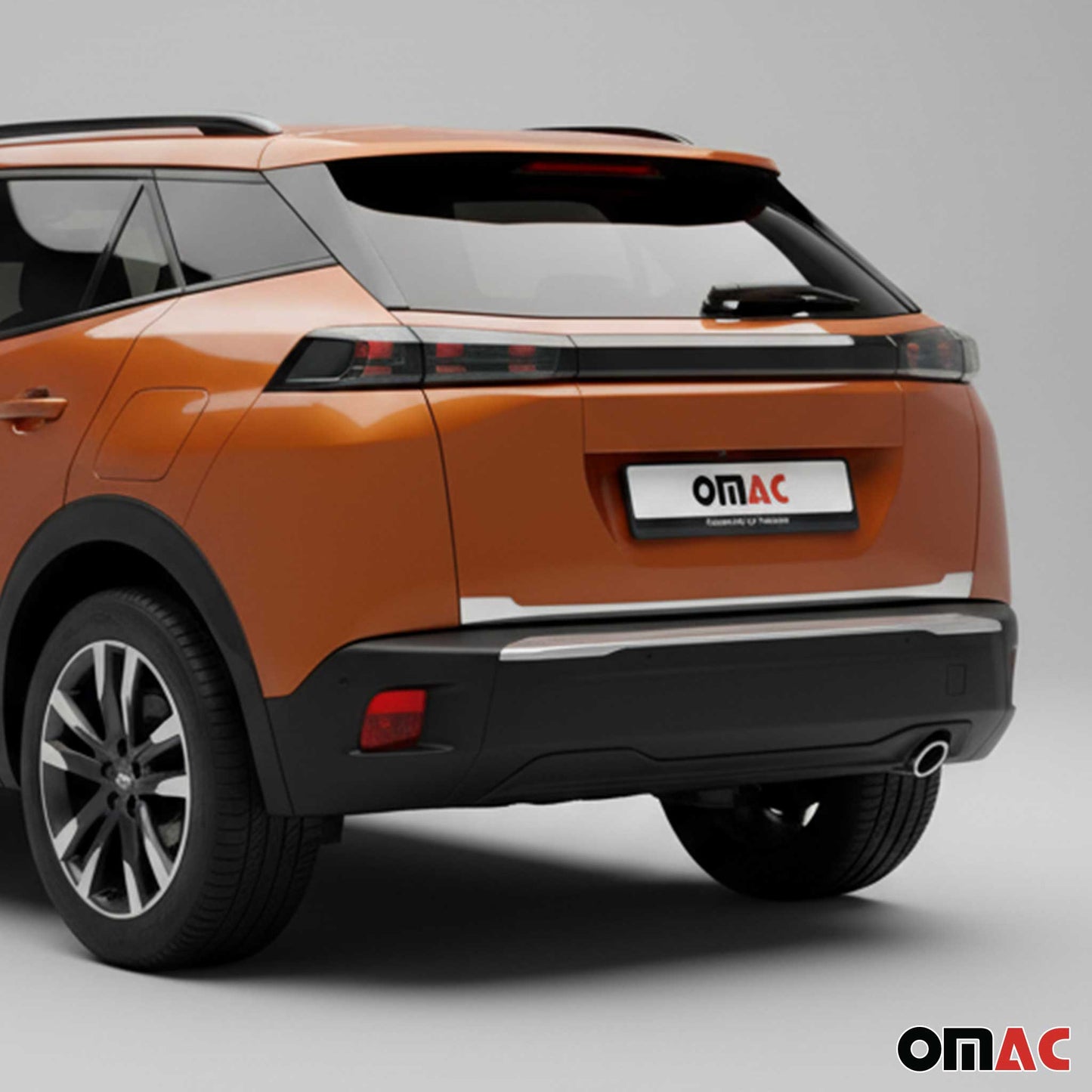 Kofferraumleiste Heckleiste für Peugeot 2008 2019-2025 Untere Edelstahl Chrom