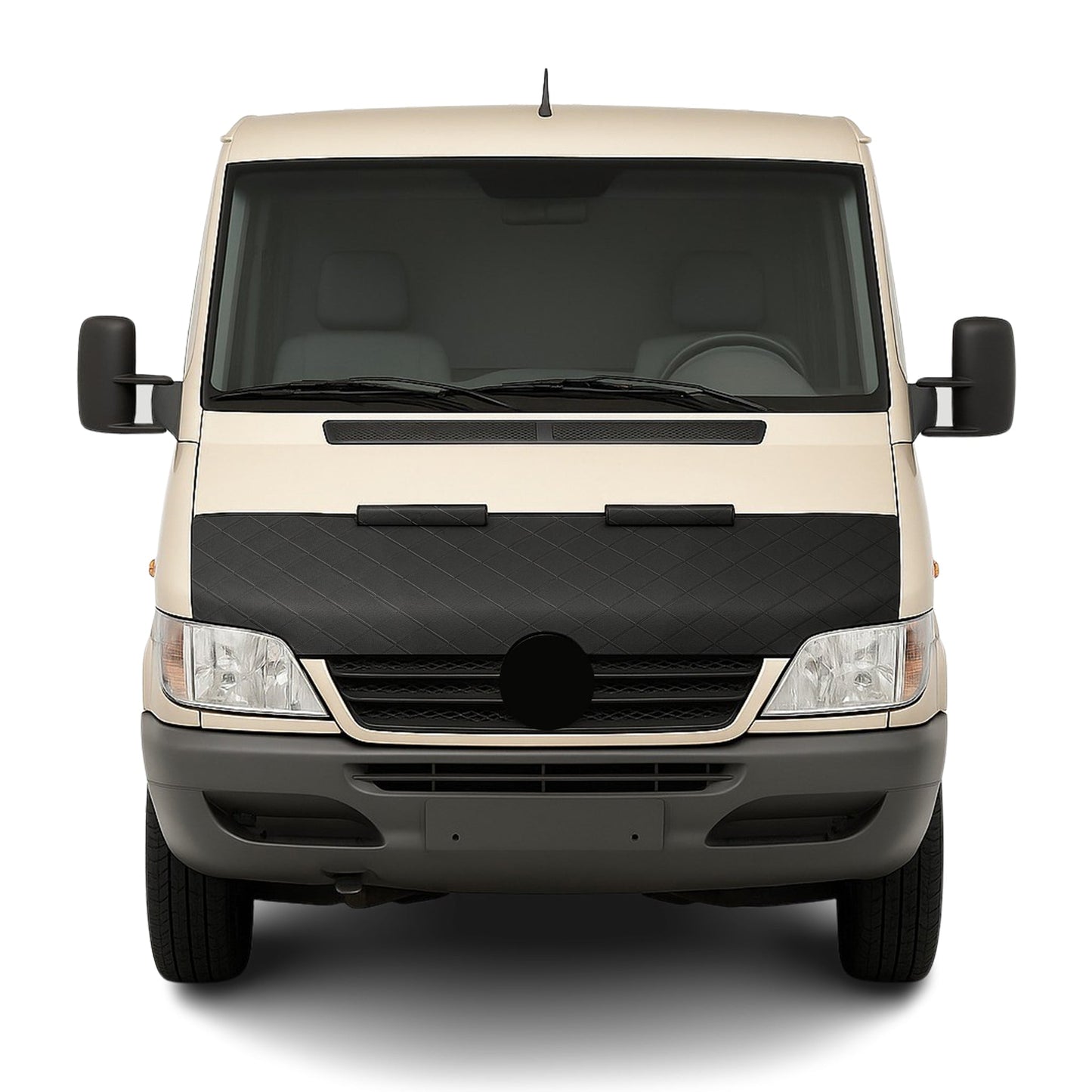 Schwarz Halb Haubenbra Steinschlagschutz für Mercedes Sprinter W901 2001-2006