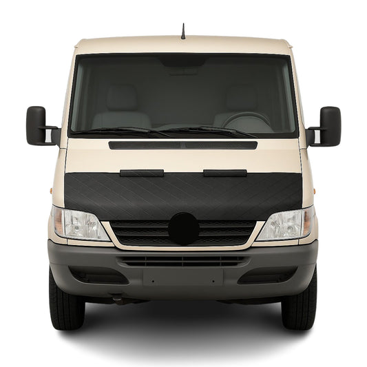 Schwarz Halb Haubenbra Steinschlagschutz für Mercedes Sprinter W901 2001-2006