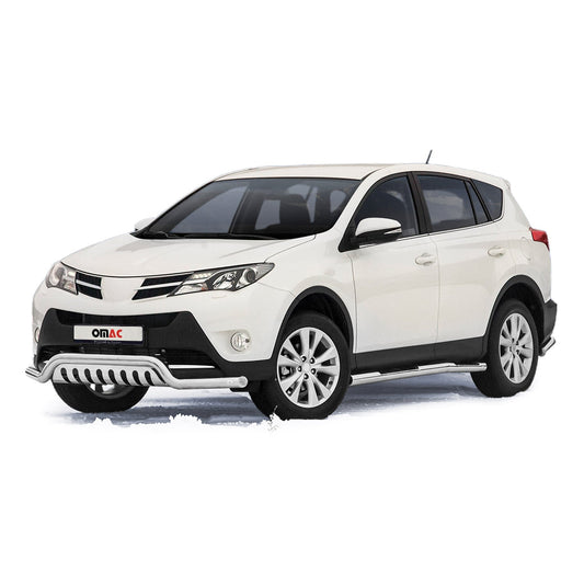 Bară de protecție față pentru Toyota RAV4 2013-2015, oțel inoxidabil cu ABE (omologare de tip germană), argintiu