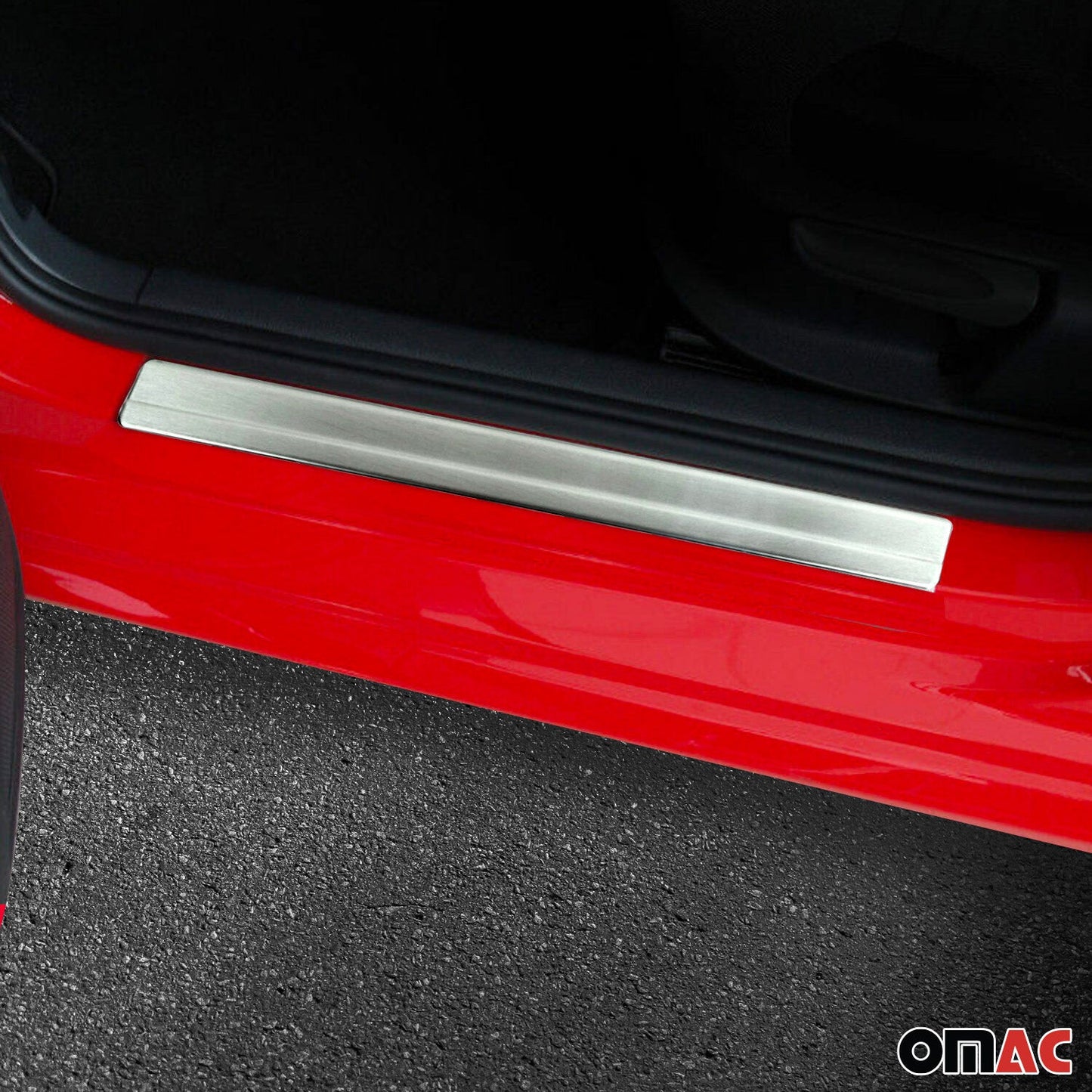 Ornamente prag ușă pentru VW Polo 1994-2001, oțel inoxidabil, argintiu, 4 bucăți