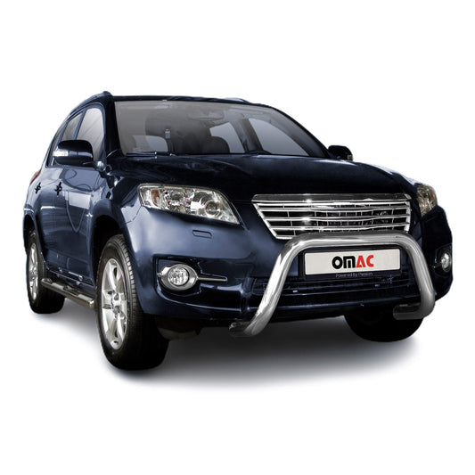 Stahl Frontbügel Frontschutzbügel für Toyota RAV4 2010-2013 mit ABE Silber