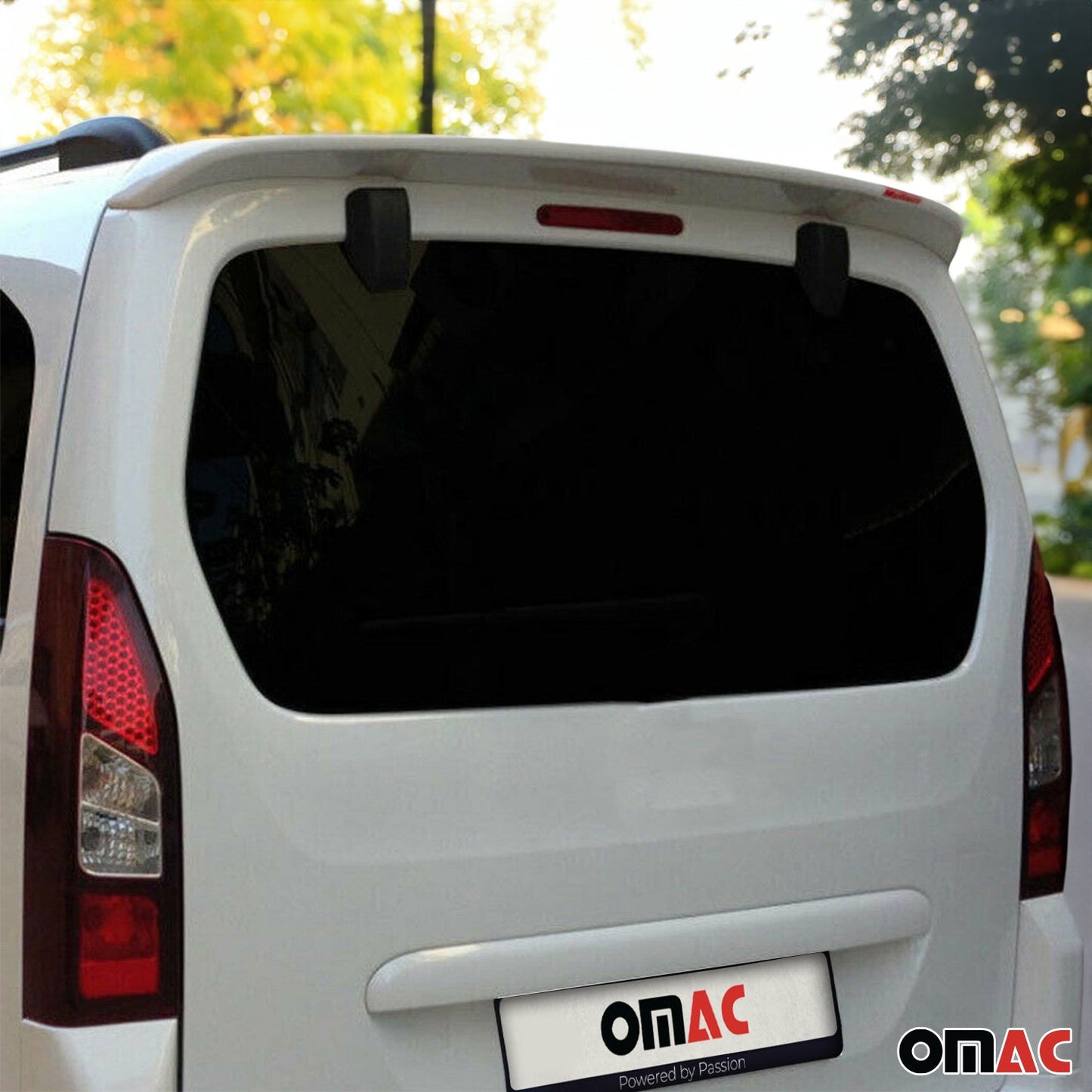 Heckspoiler Dachspoiler für Peugeot Partner Tepee 2008-2018 Weiß Lackiert ABS