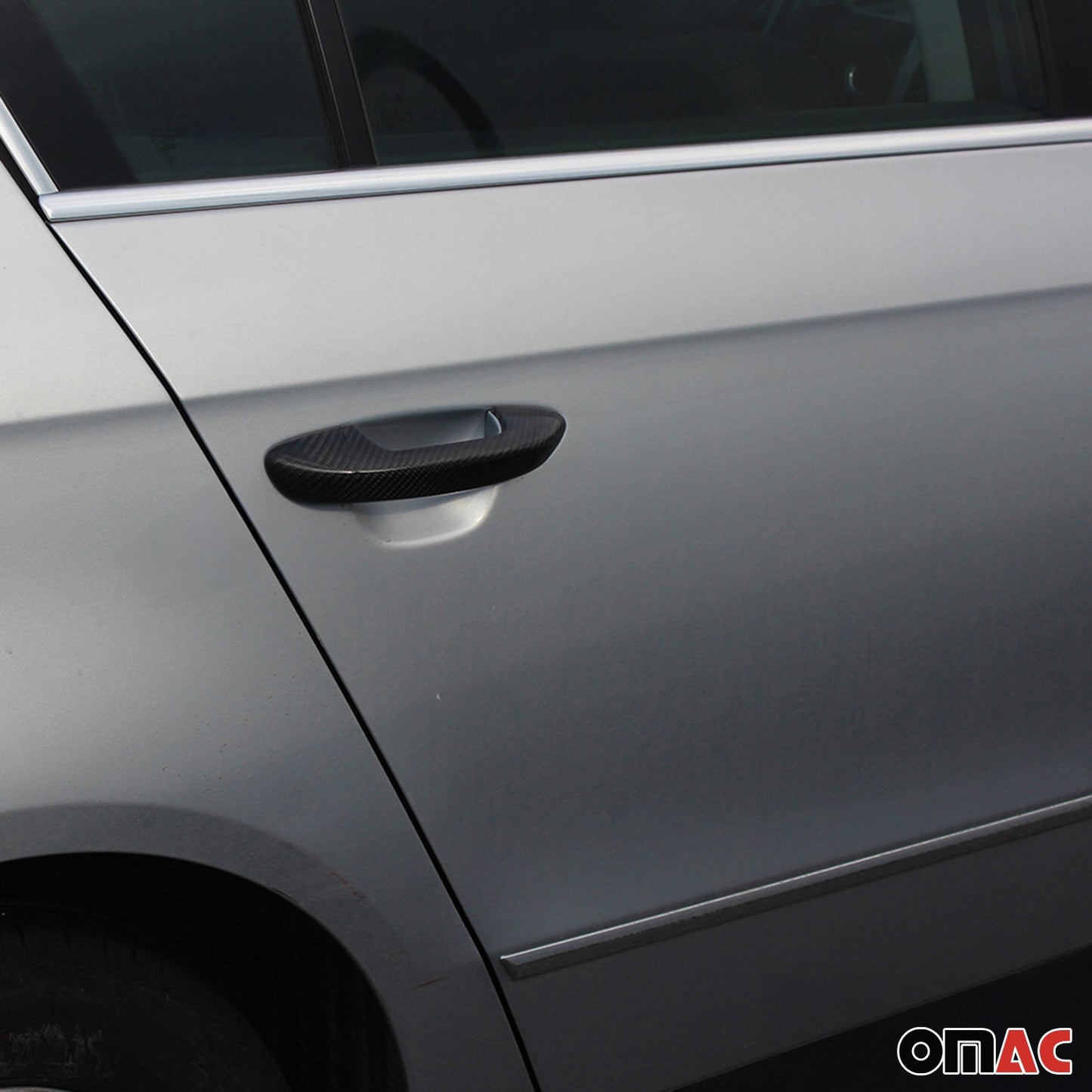 Türgriff Blende Türgriffkappen für VW Golf 2012-2019 4-Tür Kohlefaser Schwarz 8x