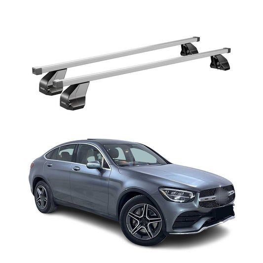 Menabo Dachträger Grundtäger für Mercedes GLC C253 2020-2022 75kg Stahl Grau 2x