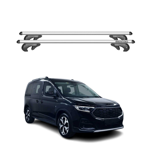 Menabo Portbagaj de plafon pentru Ford Tourneo Connect 2021-2025 90kg Gri aluminiu 2x