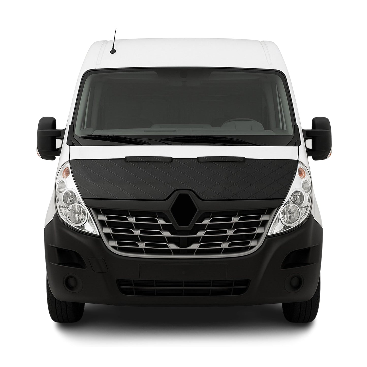 Haubenbra Steinschlagschutz Bonnet Bra für Renault Master 2014-2020 Schwarz Halb