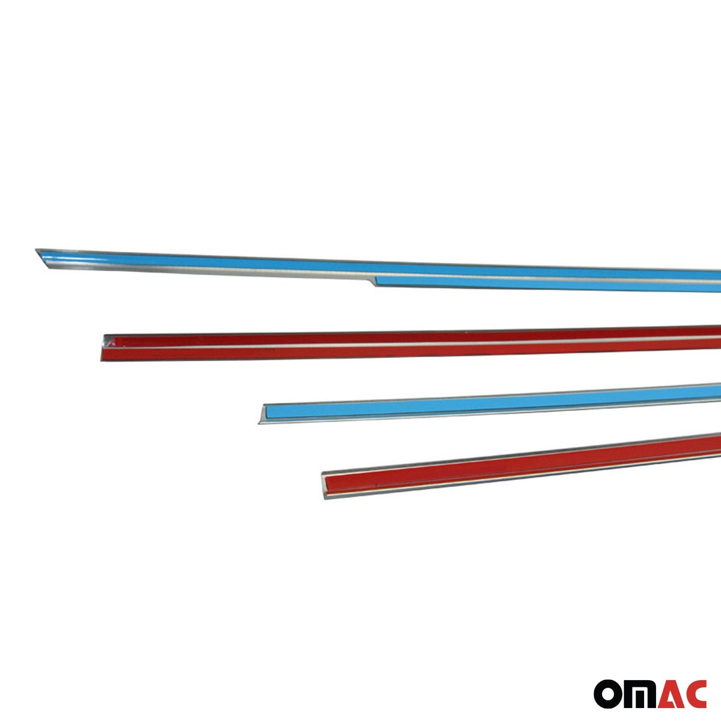 Benzi decorative pentru geamuri Honda Civic 2000-2005, oțel inoxidabil cromat, 4 bucăți