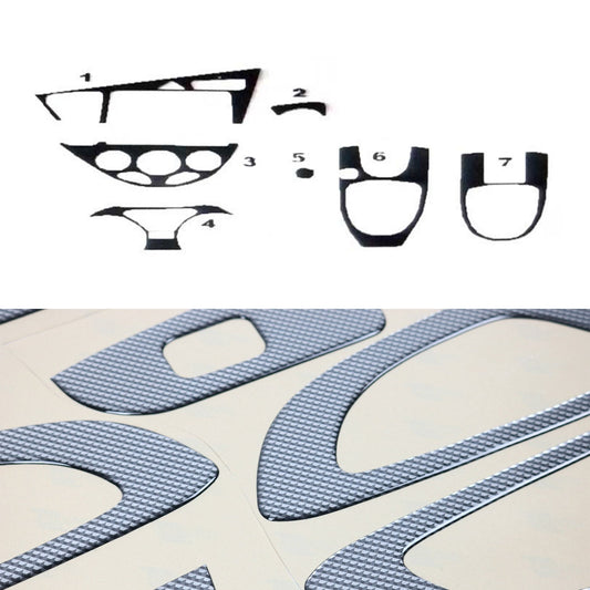 Set ornamente interioare pentru Ford Focus 1998-2004, aspect carbon, 7 piese