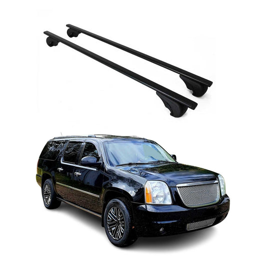 Dachträger Grundtäger für GMC Yukon 2007-2014 75kg Metall Schwarz 2 tlg
