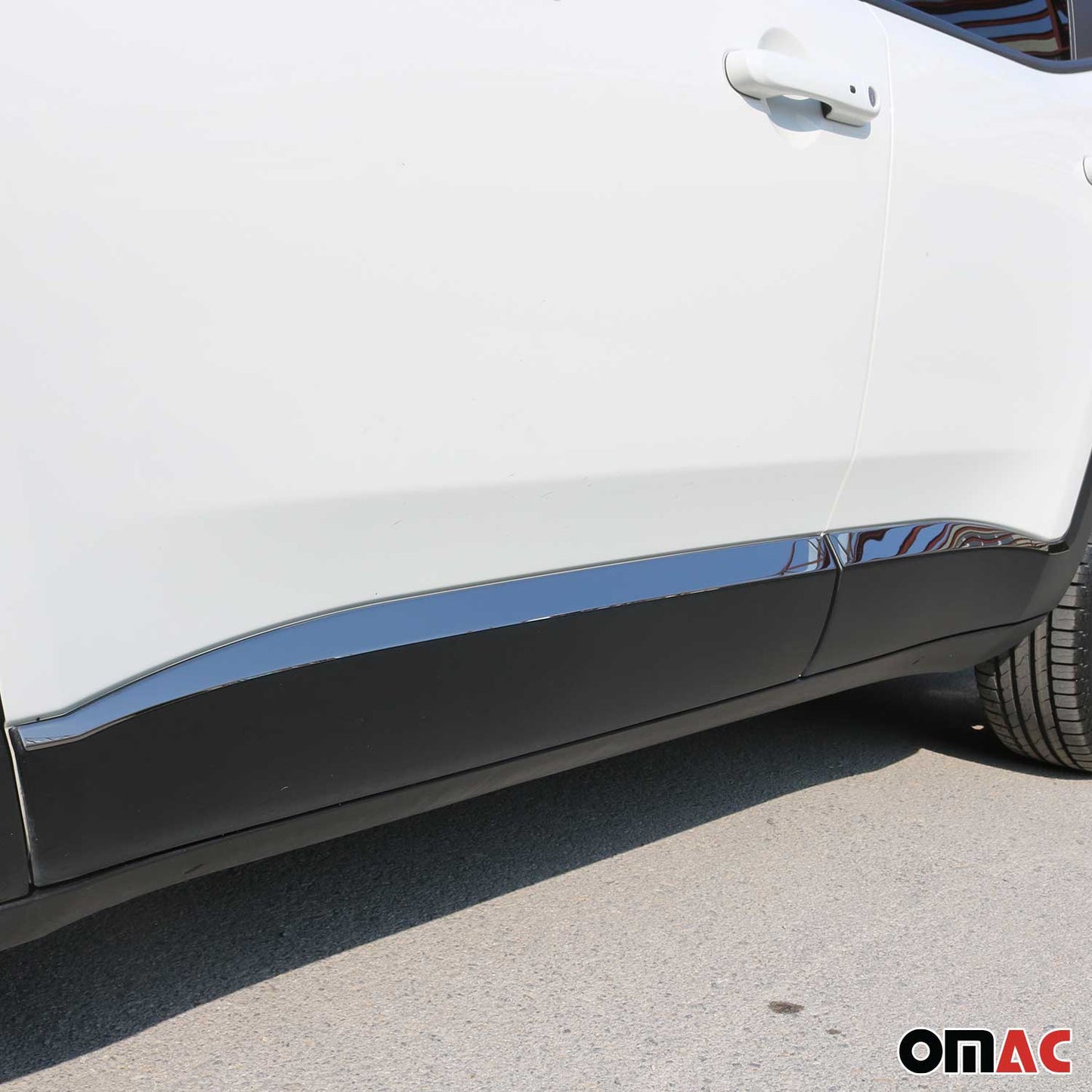 Ornamente laterale uși, benzi uși, bandă de protecție ușă pentru Jeep Renegade 2015-2024, cromate, 4x