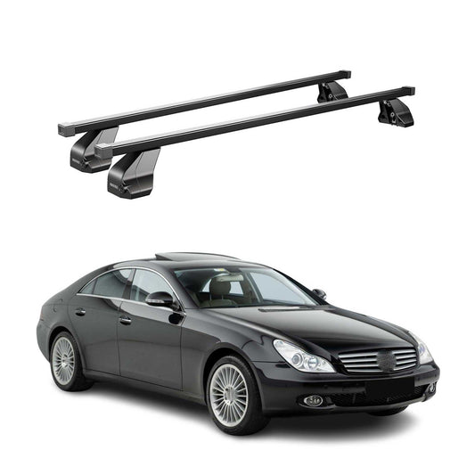 Menabo Dachträger Grundtäger für Mercedes CLS C219 2004-2010 75kg Stahl Schwarz