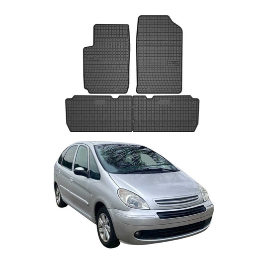 Covorașe cauciuc Citroen Xsara Picasso 1999-2010, negre, 4 buc.