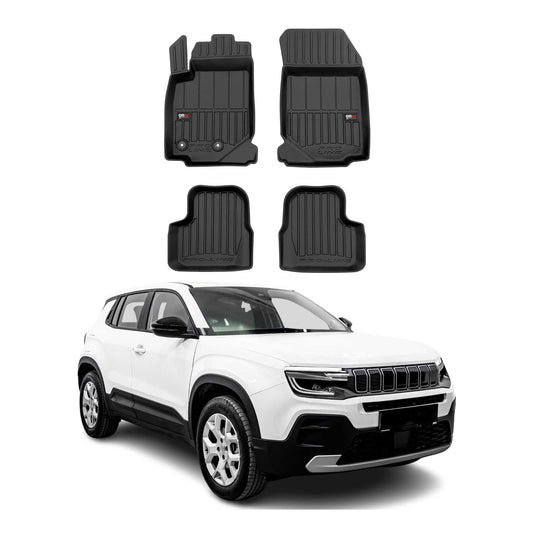 Covorașe auto Jeep Avenger 2023-2025, TPE, negre, set 3 piese