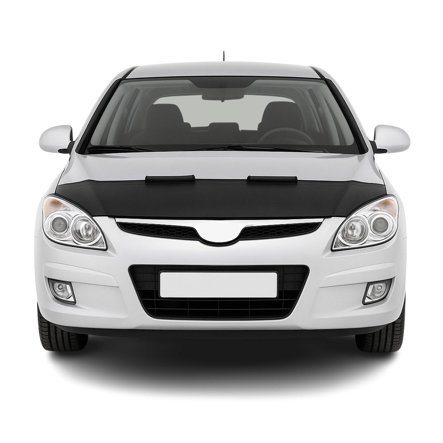 Haubenbra Steinschlagschutz für Hyundai i30 Schrägheck 2012-2017 Schwarz Halb