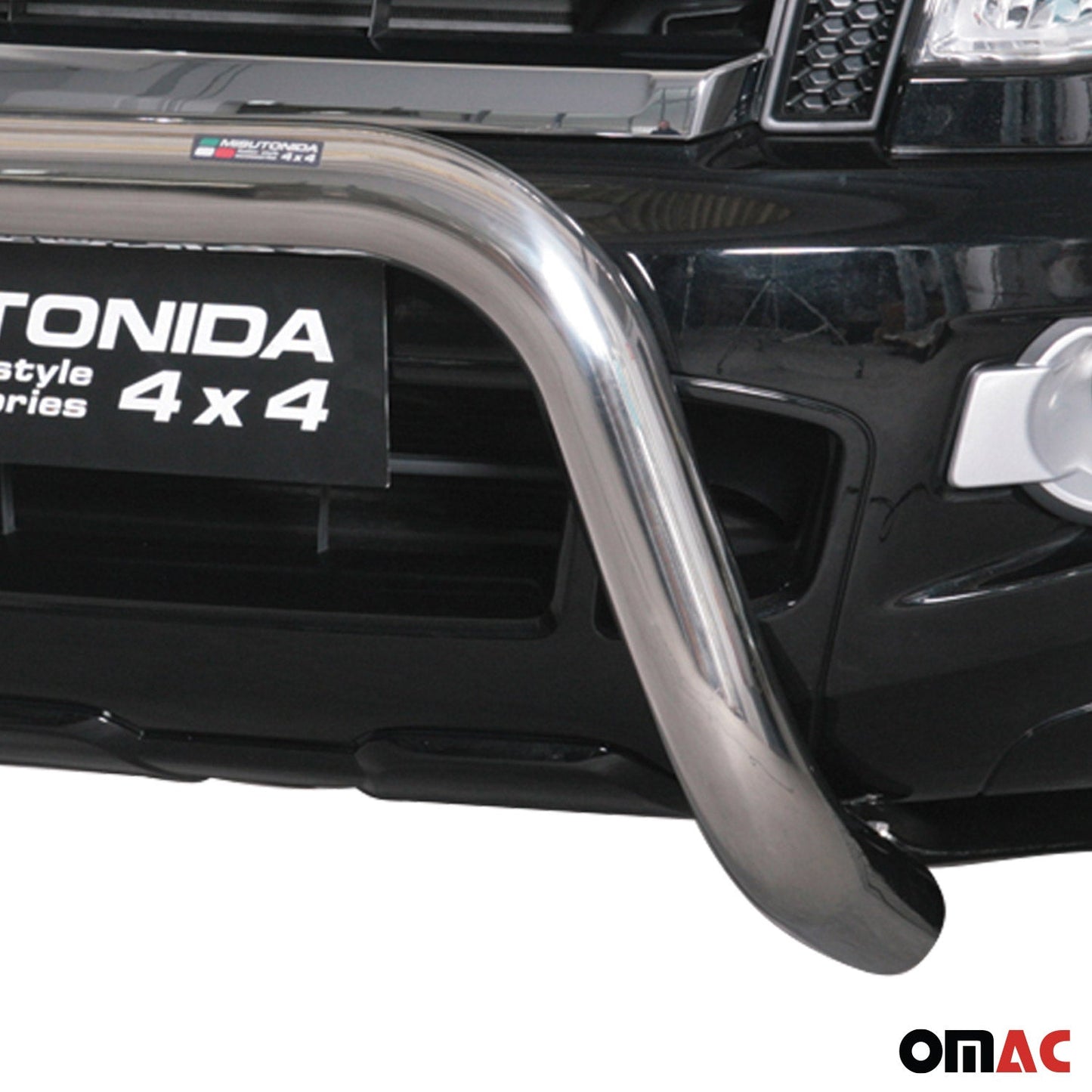 Bară de protecție/buton față pentru Ford Ranger 2012-2015, ø76mm, oțel, argintiu, protecție