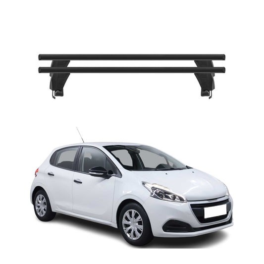 Menabo Dachträger Grundtäger für Peugeot 208 2012-2015 Pre-FL 50kg Alu Schwarz