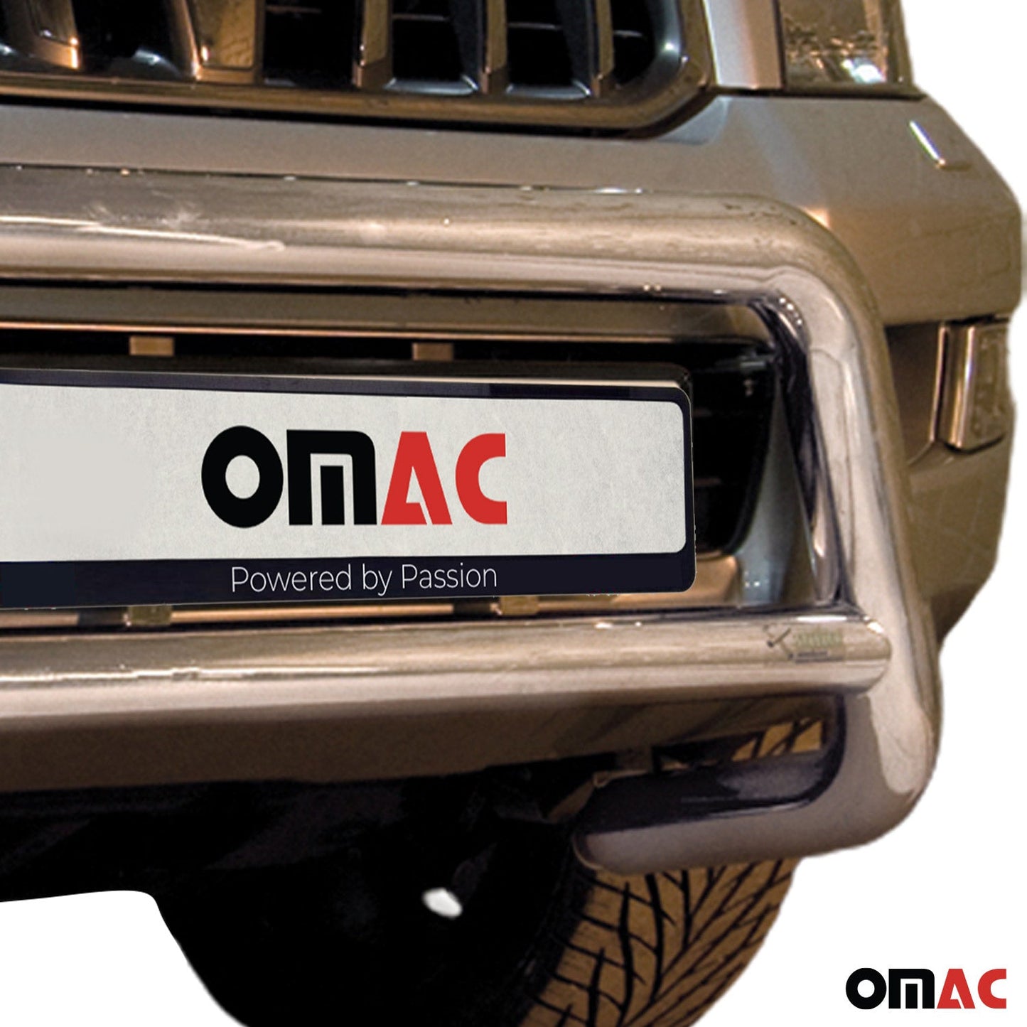 Bară de protecție/buton față pentru Toyota Land Cruiser 120 2003-2009, omologată ABE, argintie