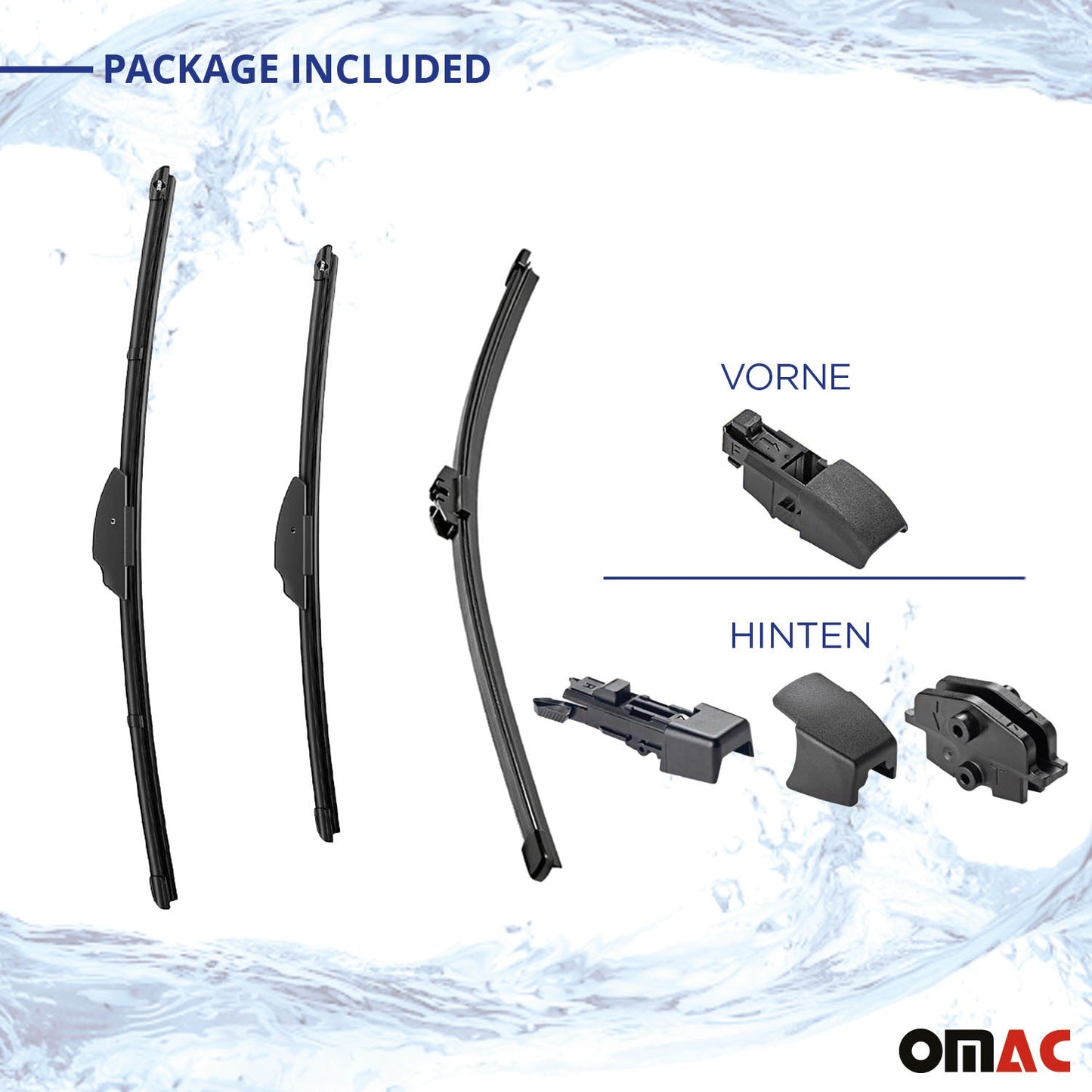 2017-2025 BMW X3 G01 F97 SWF Scheibenwischer Wischblatt Satz vorne & Hinten