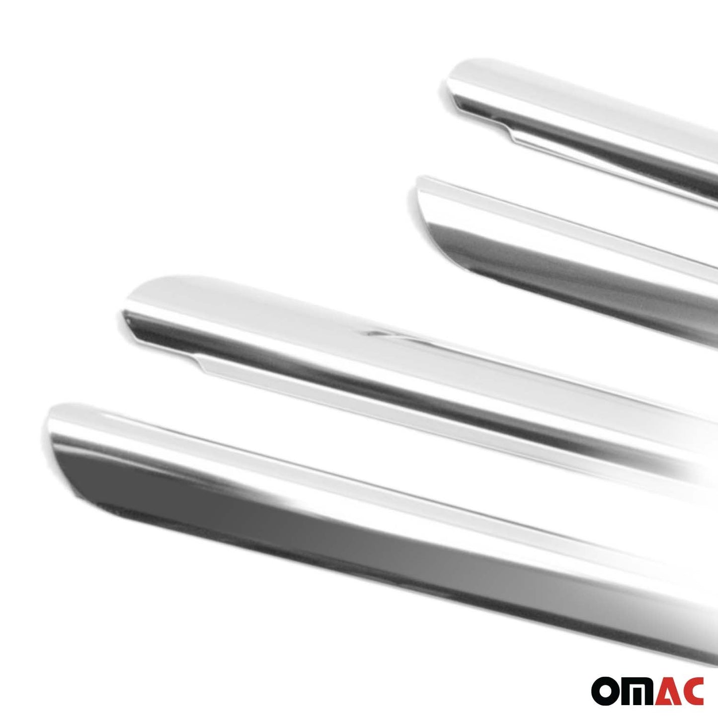 Benzi decorative pentru geamuri Renault Thalia 2013-2020, oțel inoxidabil cromat, 4 bucăți