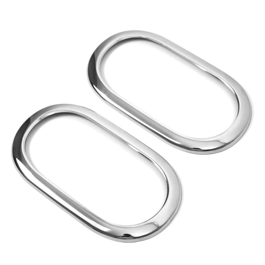 Ornamente mâner ușă, capace mâner ușă pentru Dacia Duster 2010-2018, oțel inoxidabil, argintiu, 2 bucăți