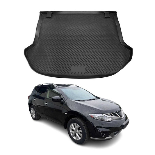 Kofferraummatte Kofferraumwanne für Nissan Murano 2008-2015 Gummi TPE Schwarz