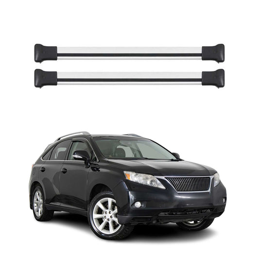 Dachträger Grundtäger für Lexus RX 350 2008-2015 75kg Aluminium Silber 2 tlg