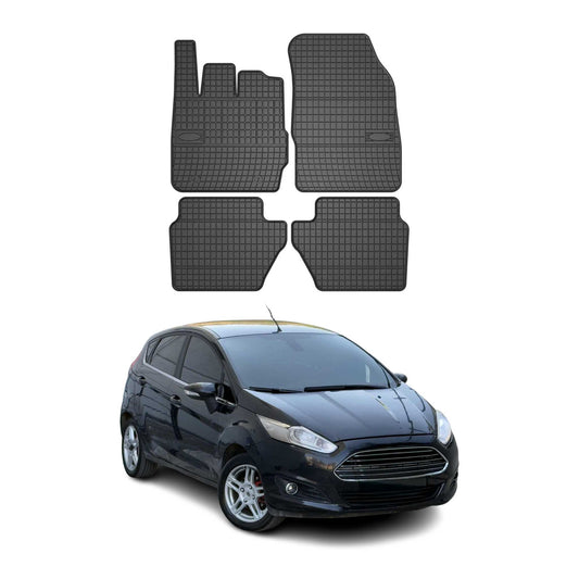 2008-2017 Ford Fiesta MK Fußmatten Gummi Schwarz 4 tlg