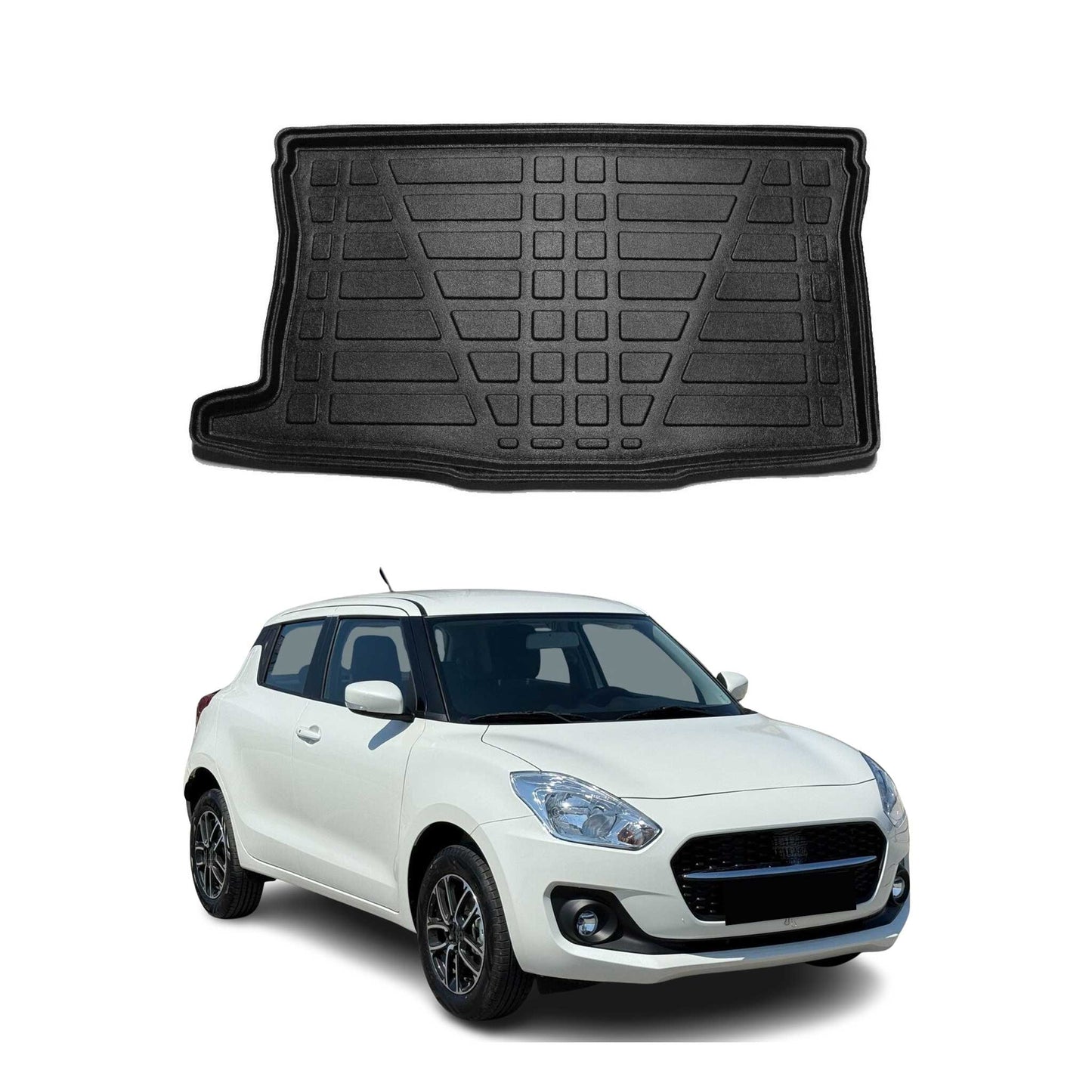 Protecție portbagaj/căptușeală pentru bagaje Suzuki Swift 2018-2025, cauciuc TPE, negru