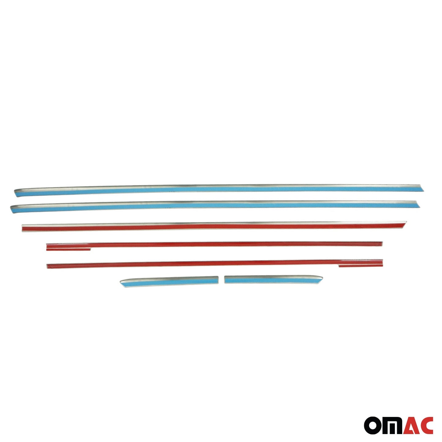 Fensterleisten Zierleisten für Mercedes Vito W447 2014-2025 Edelstahl Chrom 8tlg