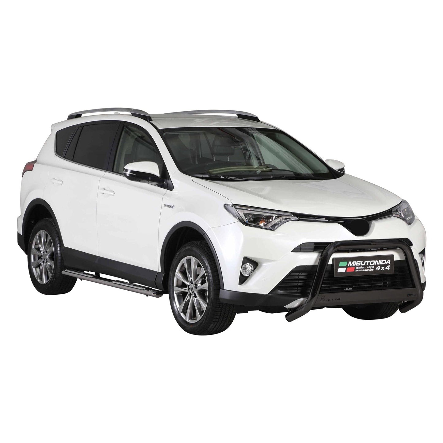 Bară de protecție/buton față pentru Toyota RAV4 Hybrid One 2016-2018 ø63 Negru