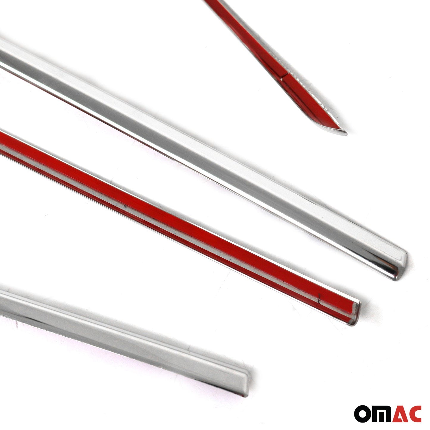 Benzi decorative pentru geamuri pentru Toyota C-HR 2016-2022, oțel inoxidabil cromat, 4 bucăți