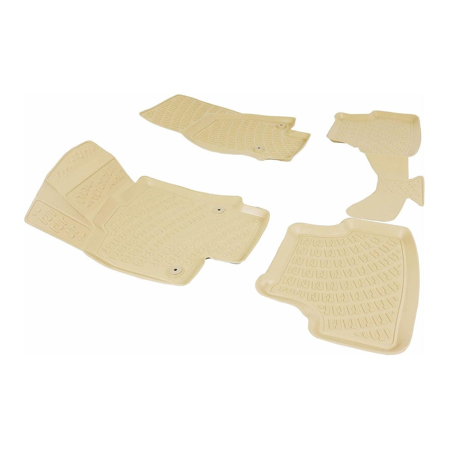 2017-2025 Seat Ibiza Fußmatten Zuschneidbar TPE Beige 4 tlg